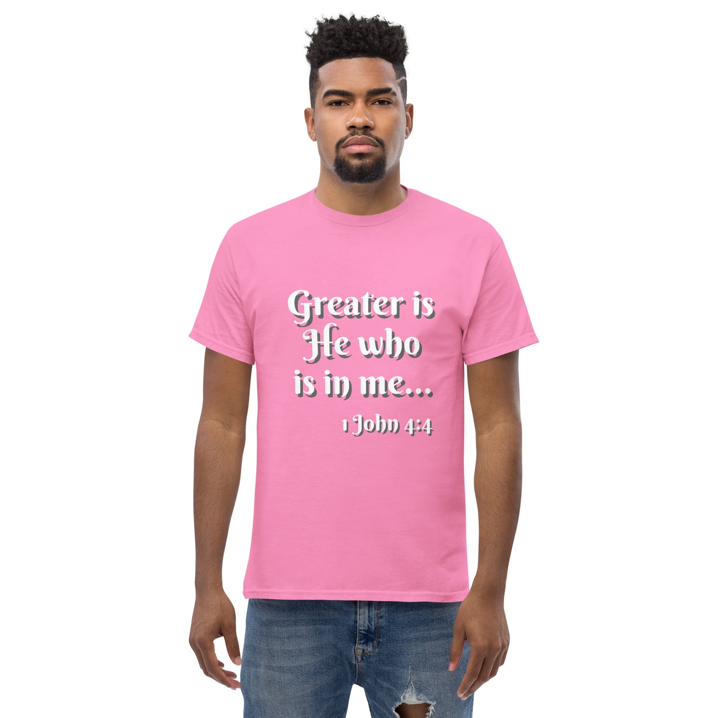 Greater is He - Men's classic tee