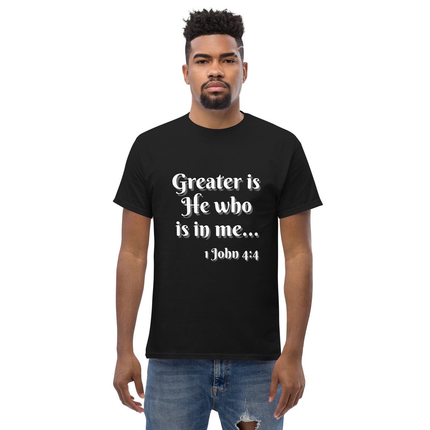 Greater is He - Men's classic tee