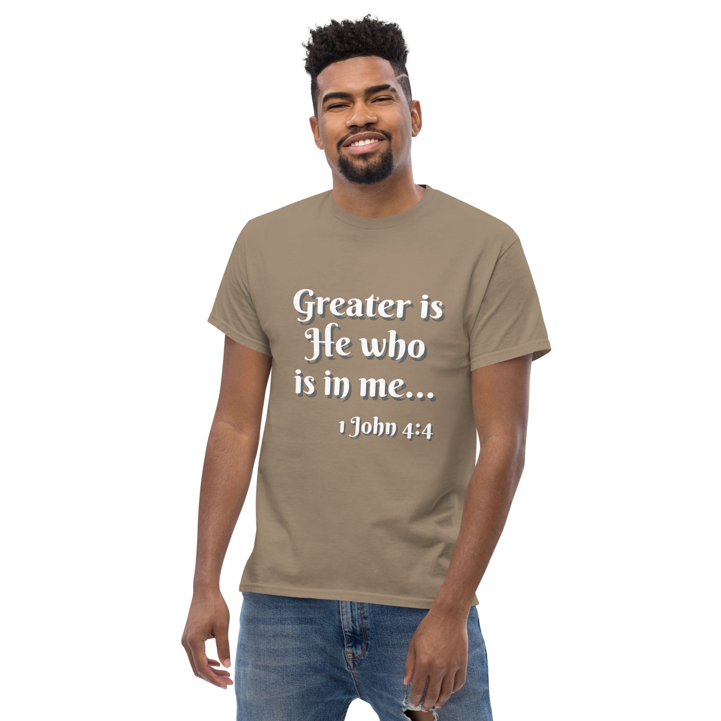 Greater is He - Men's classic tee