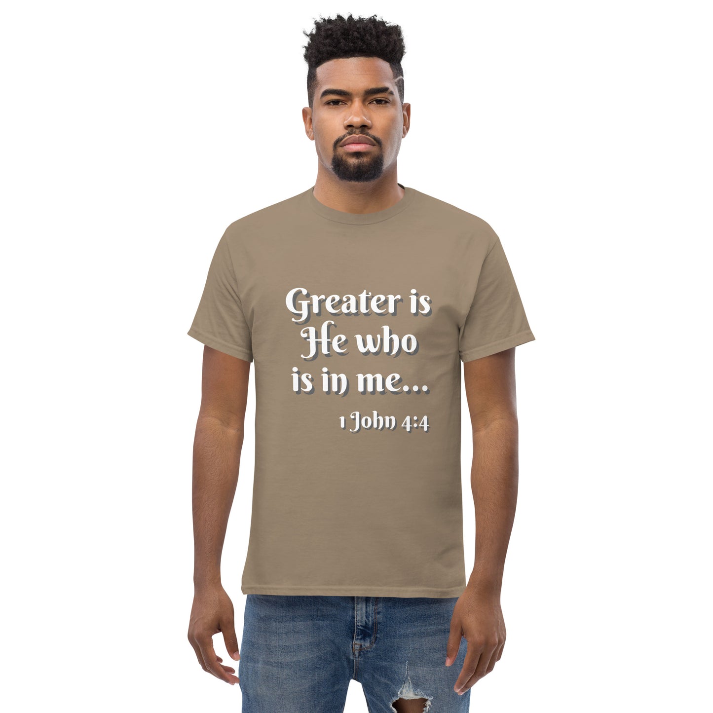 Greater is He - Men's classic tee