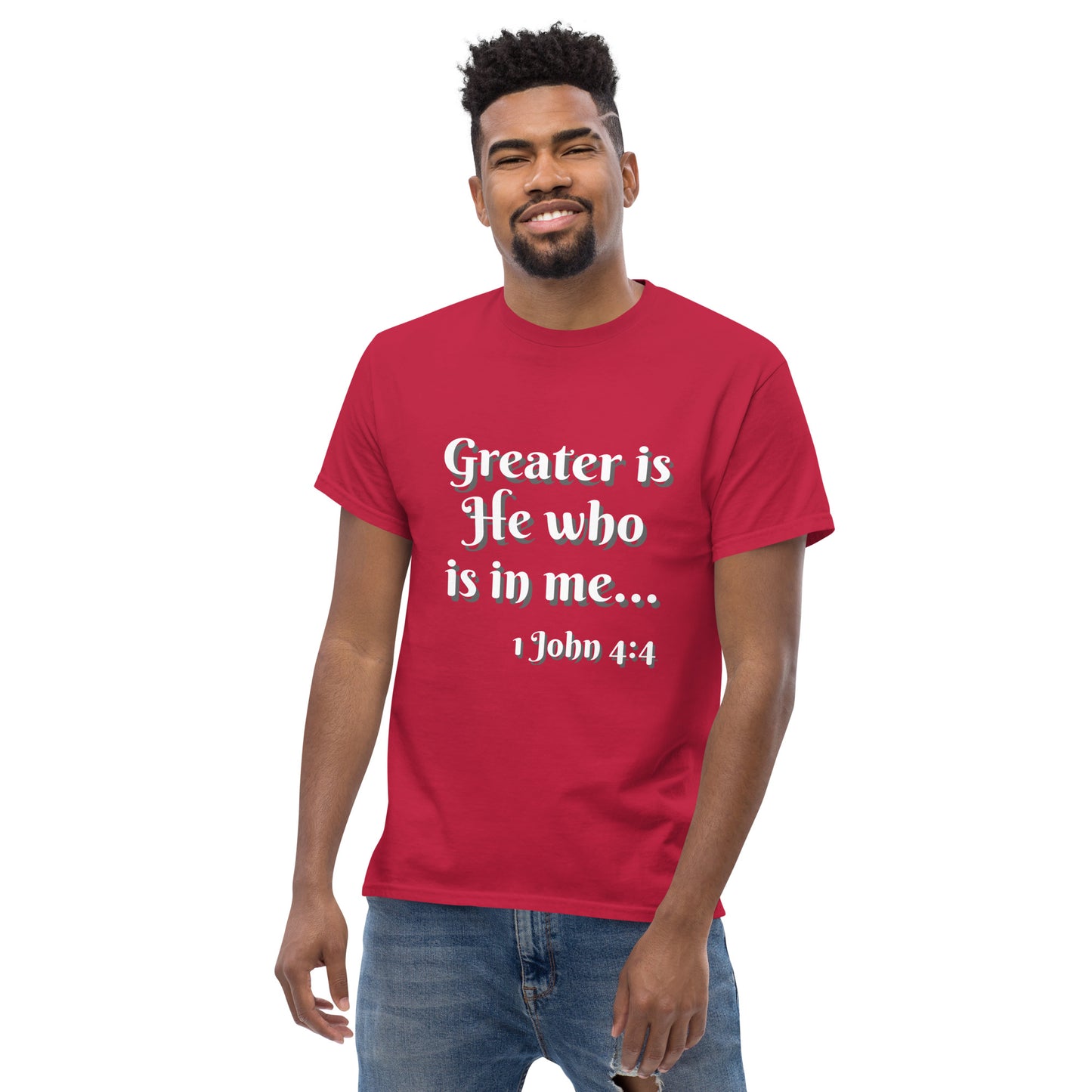 Greater is He - Men's classic tee