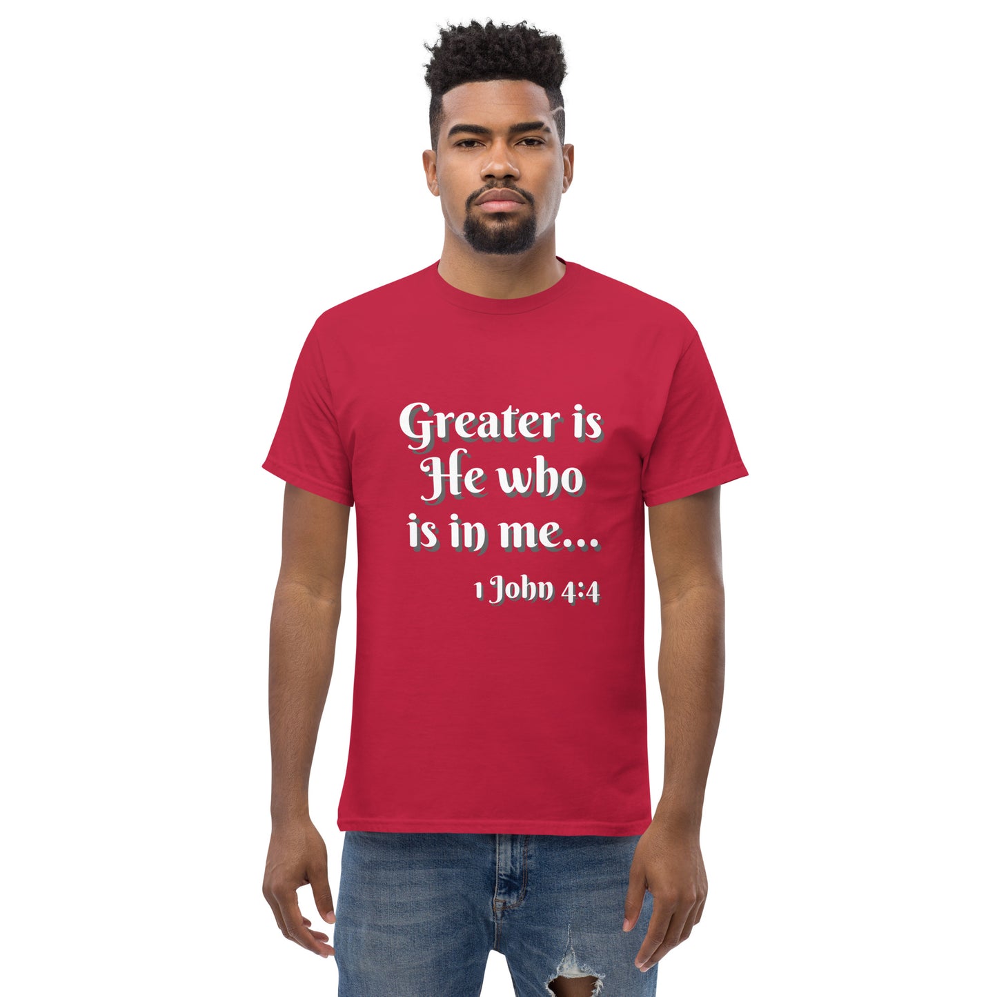 Greater is He - Men's classic tee