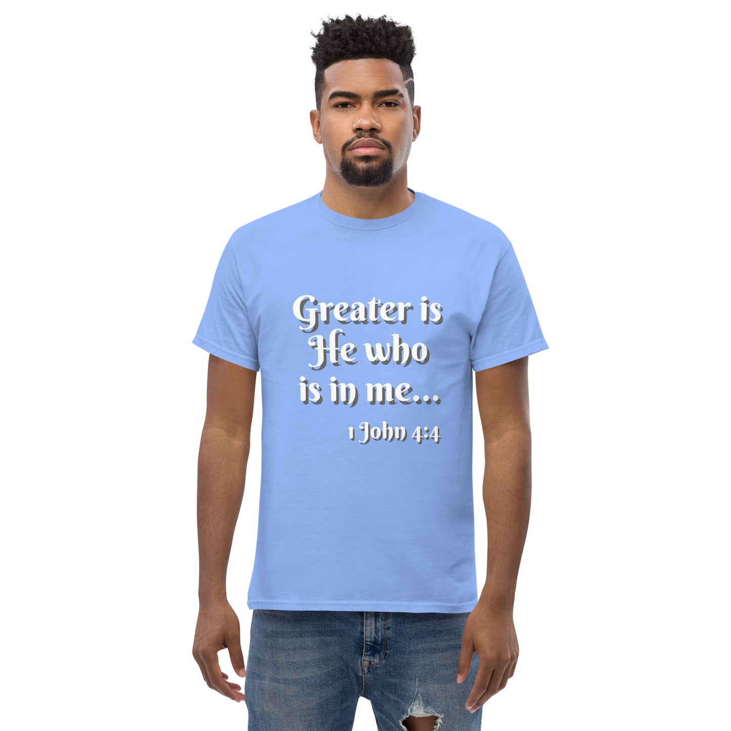 Greater is He - Men's classic tee