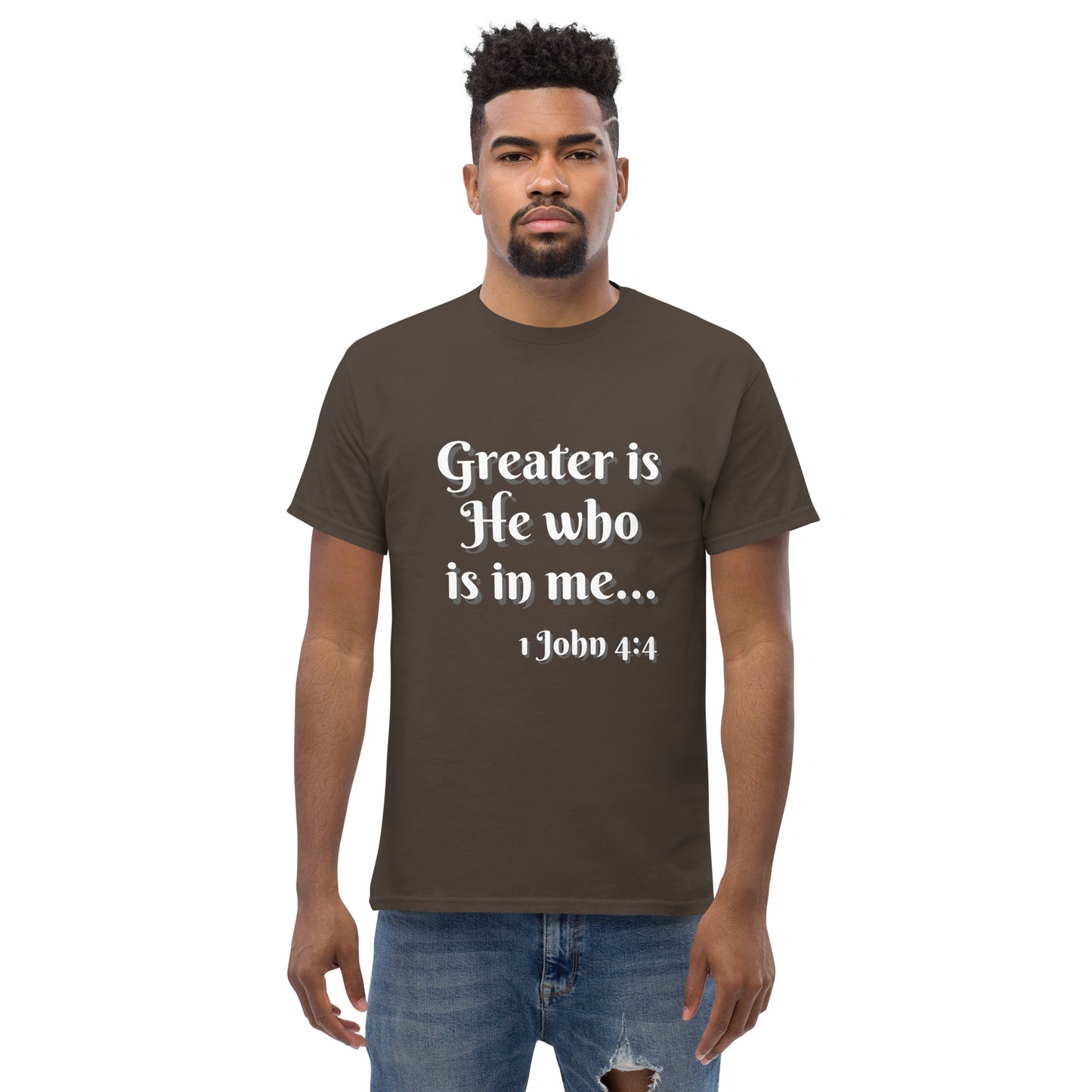 Greater is He - Men's classic tee