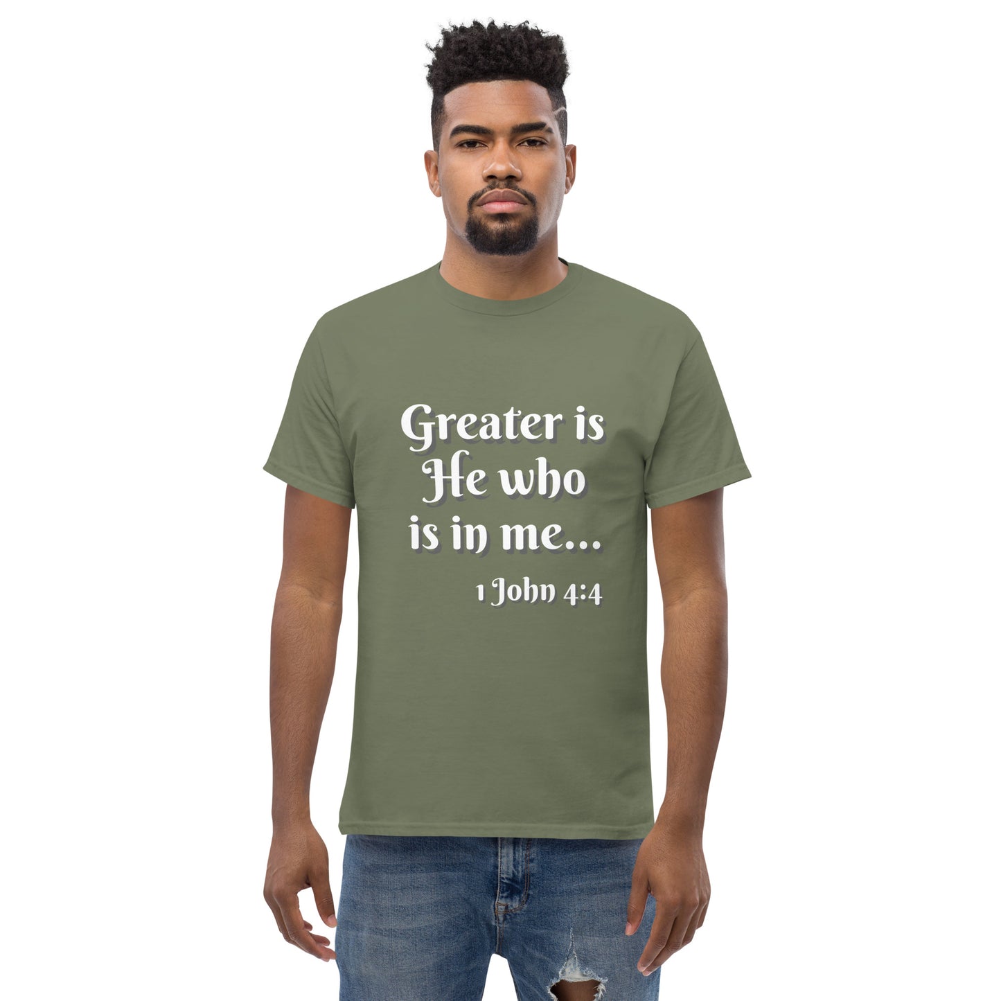 Greater is He - Men's classic tee