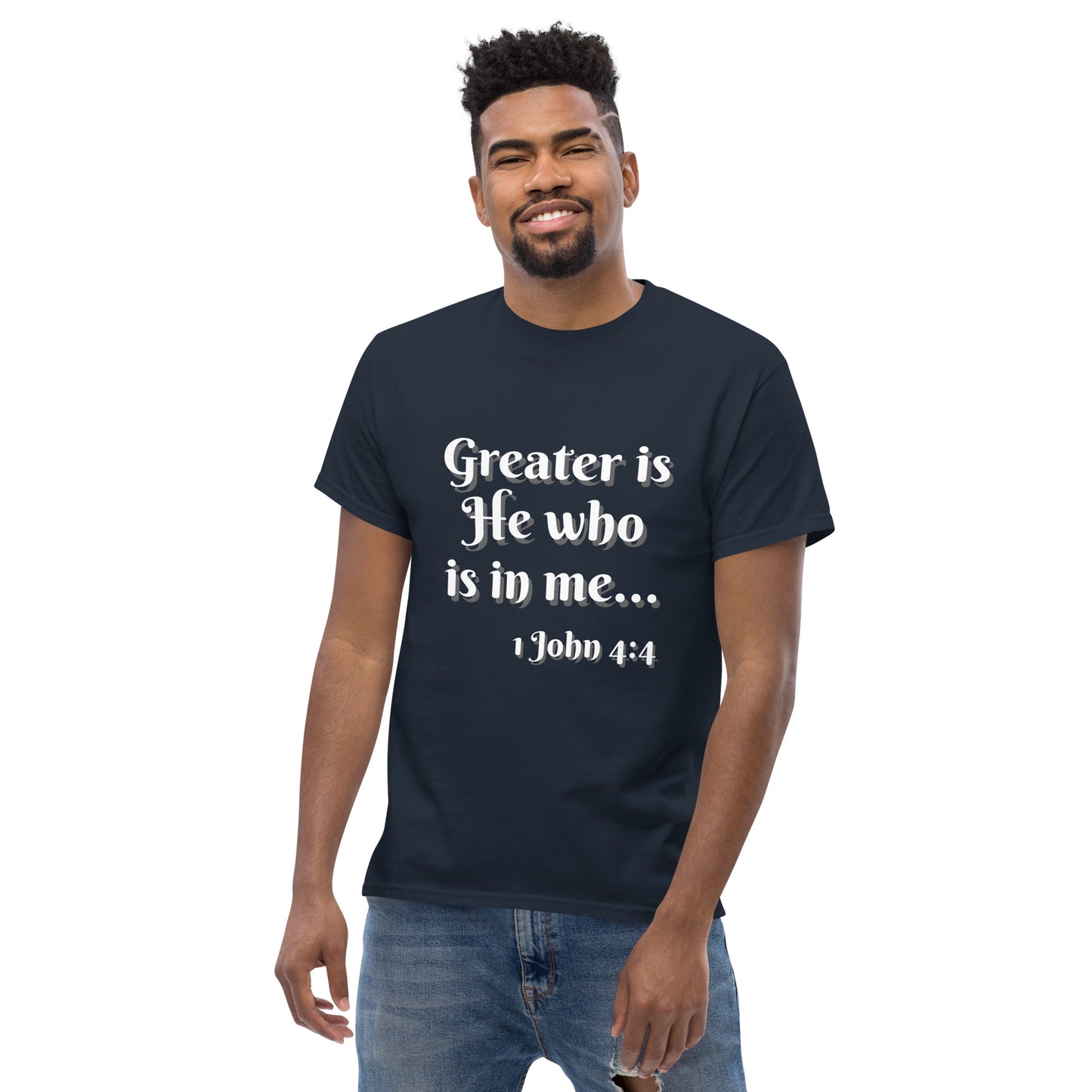 Greater is He - Men's classic tee