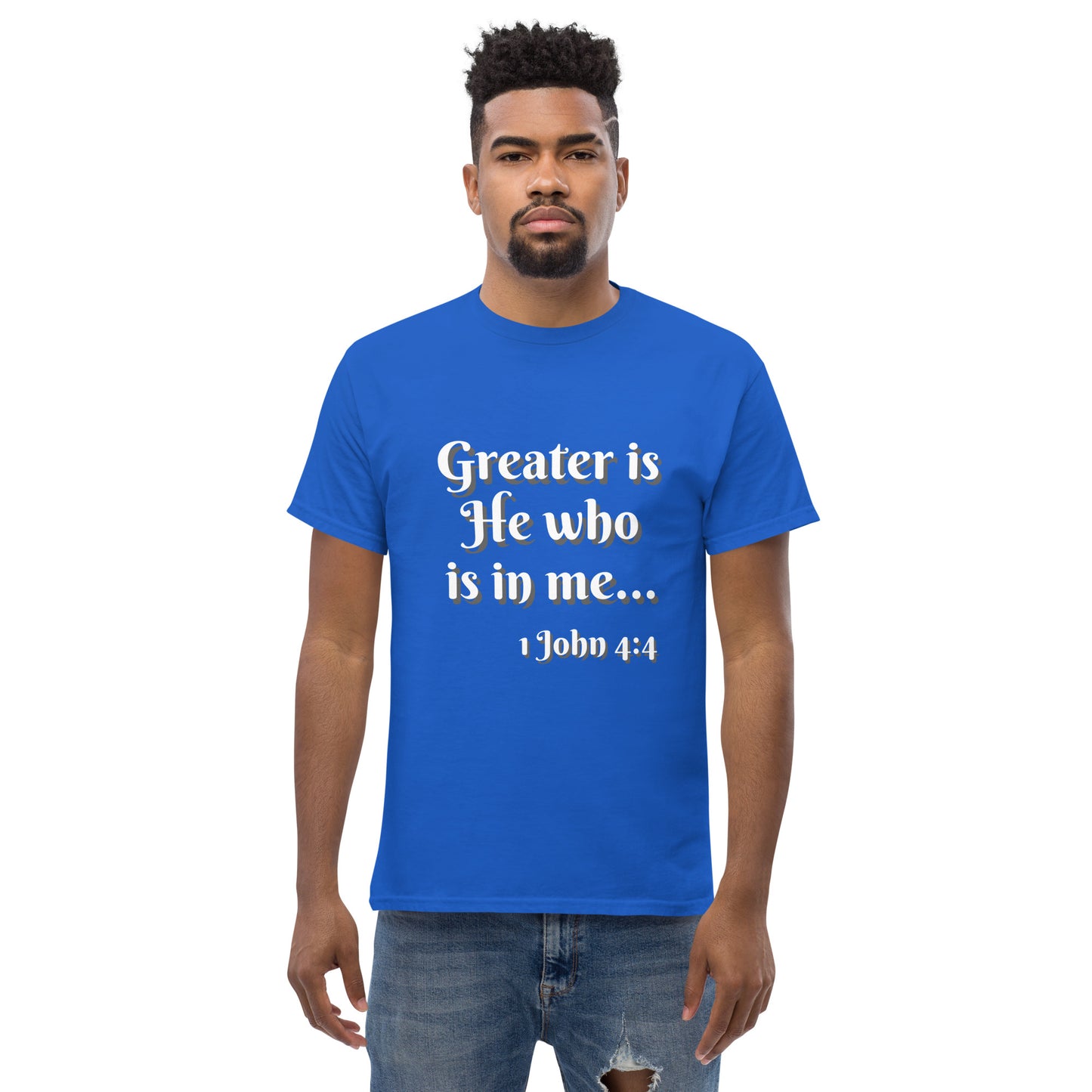 Greater is He - Men's classic tee