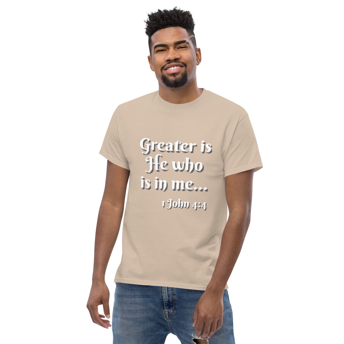 Greater is He - Men's classic tee