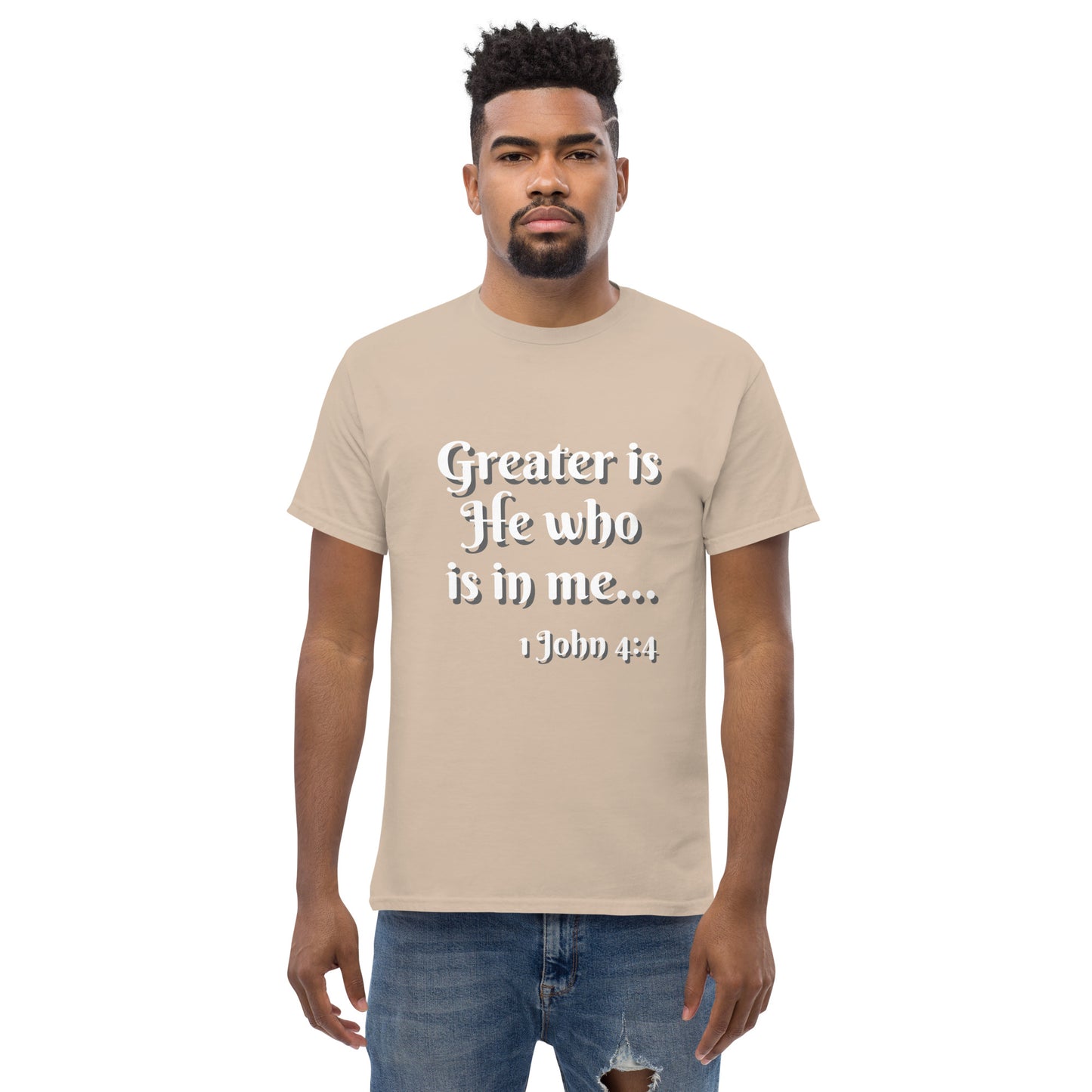 Greater is He - Men's classic tee