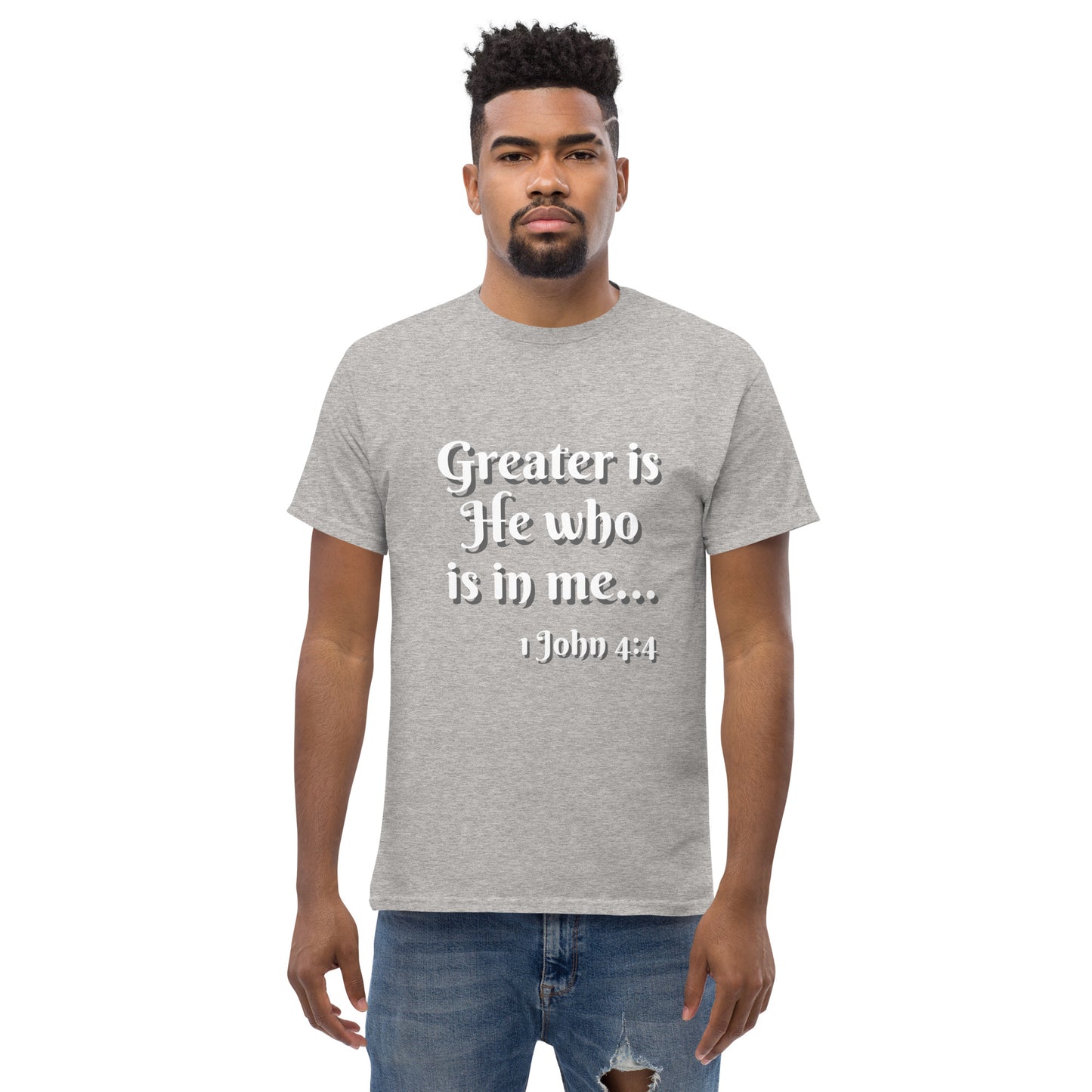 Greater is He - Men's classic tee